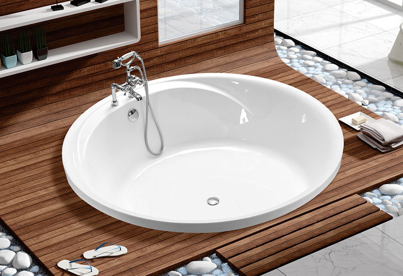 MV046K 145 Baignoire Ronde 160cm Encastrable