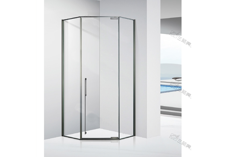 A2827 Matt Black 8mm Two Moving Glass Door (La porte de la cuisine)